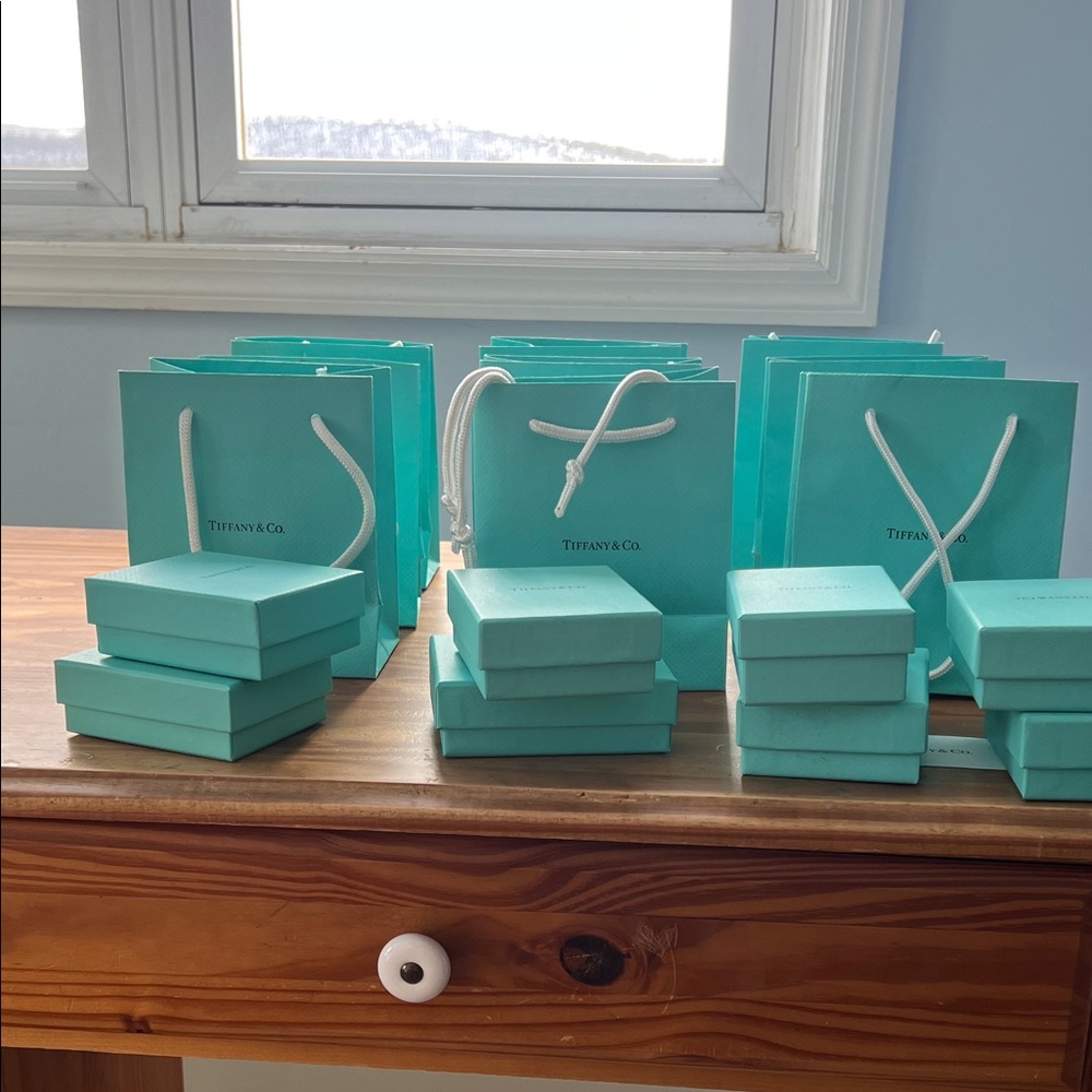 Tiffany & Co. Blue Gift Boxes and Bags